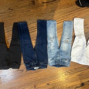 Beau Hudson Denim Jeans- Black, Blue, Light Blue, White